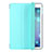 Apple iPad Air用手帳型 レザーケース スタンド アップル ブルー