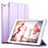 Apple iPad Air用手帳型 レザーケース スタンド L01 アップル パープル