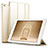 Apple iPad Air用手帳型 レザーケース スタンド L01 アップル ゴールド