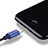 Apple iPad Mini 2用USBケーブル 充電ケーブル D01 アップル ネイビー