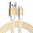 Apple iPad Mini 2用USBケーブル 充電ケーブル D04 アップル ゴールド