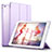 Apple iPad Mini 2用手帳型 レザーケース スタンド L06 アップル パープル