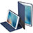 Apple iPad Mini 3用手帳型 レザーケース スタンド L02 アップル ネイビー