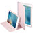 Apple iPad Mini 3用手帳型 レザーケース スタンド L03 アップル ピンク