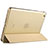 Apple iPad Mini 3用手帳型 レザーケース スタンド L06 アップル ゴールド