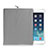 Apple iPad Mini 3用ソフトベルベットポーチバッグ ケース アップル グレー
