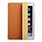 Apple iPad Mini 4用手帳型 レザーケース スタンド アップル ブラウン