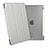 Apple iPad Mini 4用手帳型 レザーケース スタンド アップル グレー