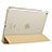 Apple iPad Mini 4用手帳型 レザーケース スタンド L05 アップル ゴールド