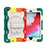 Apple iPad Mini 4用ハイブリットバンパーケース スタンド プラスチック 兼シリコーン カバー L01 アップル レッド
