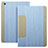 Apple iPad Mini用手帳型 レザーケース スタンド L03 アップル ブルー