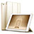 Apple iPad Mini用手帳型 レザーケース スタンド L06 アップル ゴールド