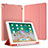 Apple iPad Pro 10.5用手帳型 レザーケース スタンド カバー L07 アップル ローズゴールド
