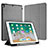 Apple iPad Pro 10.5用手帳型 レザーケース スタンド カバー L07 アップル グレー