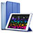 Apple iPad Pro 10.5用手帳型 レザーケース スタンド アップル ネイビー