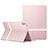 Apple iPad Pro 10.5用手帳型 レザーケース スタンド L06 アップル ピンク