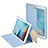 Apple iPad Pro 10.5用手帳型 レザーケース スタンド L06 アップル ブルー