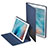 Apple iPad Pro 10.5用手帳型 レザーケース スタンド L06 アップル ネイビー