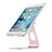 Apple iPad Pro 12.9 (2022)用スタンドタイプのタブレット クリップ式 フレキシブル仕様 K15 アップル ローズゴールド