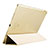 Apple iPad Pro 9.7用レザーケース 手帳型 スタンド アップル ゴールド
