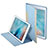 Apple iPad Pro 9.7用手帳型 レザーケース スタンド L03 アップル ブルー