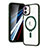 Apple iPhone 11用極薄ソフトケース シリコンケース 耐衝撃 全面保護 クリア透明 カバー Mag-Safe 磁気 Magnetic SD1 アップル グリーン