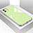 Apple iPhone 11用ハイブリットバンパーケース プラスチック 鏡面 カバー アップル グリーン