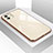 Apple iPhone 11用ハイブリットバンパーケース プラスチック 鏡面 カバー アップル ゴールド