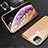 Apple iPhone 11用ケース 高級感 手触り良い アルミメタル 製の金属製 360度 フルカバーバンパー 鏡面 カバー M01 アップル ゴールド