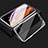 Apple iPhone 11用ケース 高級感 手触り良い アルミメタル 製の金属製 360度 フルカバーバンパー 鏡面 カバー T08 アップル シルバー