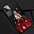Apple iPhone 11用シリコンケース ソフトタッチラバー バタフライ ドレスガール ドレス少女 カバー M02 アップル レッド・ブラック