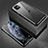 Apple iPhone 11用ケース 高級感 手触り良い アルミメタル 製の金属製 360度 フルカバーバンパー 鏡面 カバー T01 アップル ブラック
