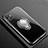 Apple iPhone 11用極薄ソフトケース シリコンケース 耐衝撃 全面保護 クリア透明 アンド指輪 マグネット式 C01 アップル ブラック