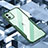 Apple iPhone 11用ハイブリットバンパーケース クリア透明 プラスチック 鏡面 カバー H01 アップル グリーン