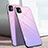 Apple iPhone 11用ハイブリットバンパーケース プラスチック 鏡面 虹 グラデーション 勾配色 カバー アップル 