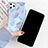 Apple iPhone 11 Pro用シリコンケース ソフトタッチラバー バタフライ パターン カバー S15 アップル ブルー