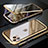 Apple iPhone 11 Pro用ケース 高級感 手触り良い アルミメタル 製の金属製 360度 フルカバーバンパー 鏡面 カバー M11 アップル ゴールド