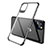 Apple iPhone 11 Pro用極薄ソフトケース シリコンケース 耐衝撃 全面保護 クリア透明 S02 アップル ブラック