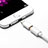 Apple iPhone 11 Pro Max用Android Micro USB to Lightning USB アクティブ変換ケーブルアダプタ H01 アップル ホワイト