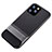Apple iPhone 11 Pro Max用ハイブリットバンパーケース スタンド プラスチック 兼シリコーン カバー A01 アップル グレー