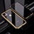 Apple iPhone 11 Pro Max用ケース 高級感 手触り良い アルミメタル 製の金属製 360度 フルカバーバンパー 鏡面 カバー M02 アップル ゴールド