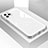 Apple iPhone 11 Pro Max用ハイブリットバンパーケース プラスチック 鏡面 カバー M01 アップル ホワイト
