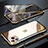 Apple iPhone 11 Pro Max用ケース 高級感 手触り良い アルミメタル 製の金属製 360度 フルカバーバンパー 鏡面 カバー M10 アップル ゴールド