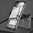 Apple iPhone 11 Pro Max用ケース 高級感 手触り良い アルミメタル 製の金属製 360度 フルカバーバンパー 鏡面 カバー T10 アップル ブラック