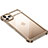 Apple iPhone 11 Pro Max用ケース 高級感 手触り良い アルミメタル 製の金属製 バンパー カバー F01 アップル ゴールド