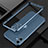 Apple iPhone 12用ケース 高級感 手触り良い アルミメタル 製の金属製 バンパー カバー N01 アップル ネイビー