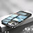 Apple iPhone 12用ケース 高級感 手触り良い メタル兼プラスチック バンパー QC2 アップル ブラック