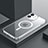 Apple iPhone 12用ケース 高級感 手触り良い メタル兼プラスチック バンパー Mag-Safe 磁気 Magnetic QC3 アップル シルバー