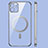 Apple iPhone 12 Mini用極薄ソフトケース シリコンケース 耐衝撃 全面保護 クリア透明 カバー Mag-Safe 磁気 Magnetic M01 アップル 