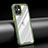 Apple iPhone 12 Mini用ハイブリットバンパーケース クリア透明 プラスチック 鏡面 カバー M04 アップル 